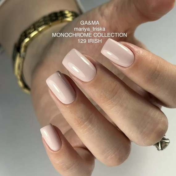 Гель-лак для нігтів GaMa Monochrome collection №129 Irish іріш, 10 мл, зображення 4