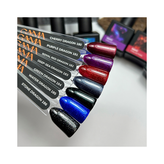Гель-лак для нігтів GaMa Night collection №181 Purple dragon, 10 мл, Колір: Фіолетовий, зображення 4