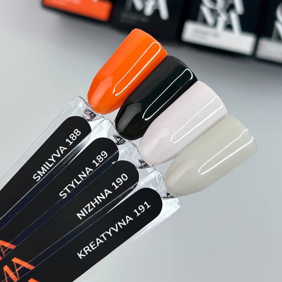 Гель-лак для ногтей GaMa collection Nizhna №190, теплый молочный, 10 мл, изображение 2