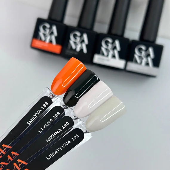 Гель-лак для ногтей GaMa collection Kreatyvna №191, серый, 10 мл, изображение 5