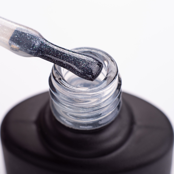 Закрепитель для гель-лака Komilfo Glitter Top, с мелким шимером, без липкого слоя, 15 мл, Обьем: 15 мл, изображение 3