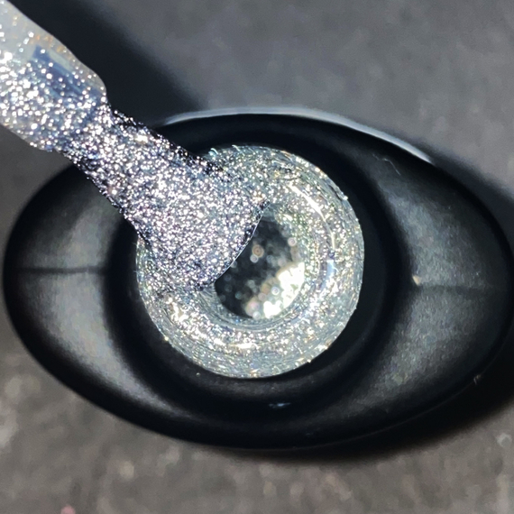 Закрепитель для гель-лака светоотражающий Komilfo Luminous No Wipe Top, без липкого слоя, 8 мл, изображение 3