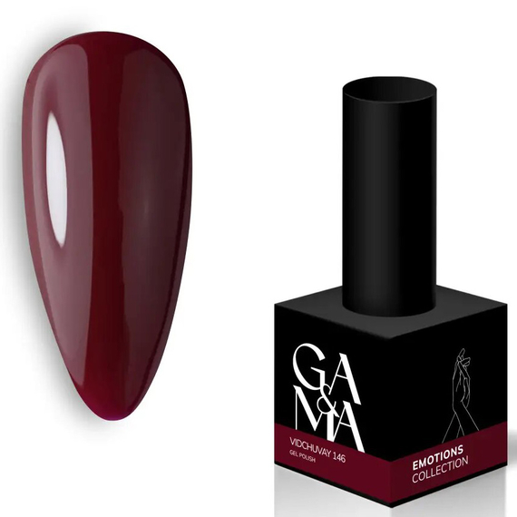 Гель-лак для ногтей GaMa Emotions №146 vidchuvay вишневый, 10 мл, Цвет: Вишневый