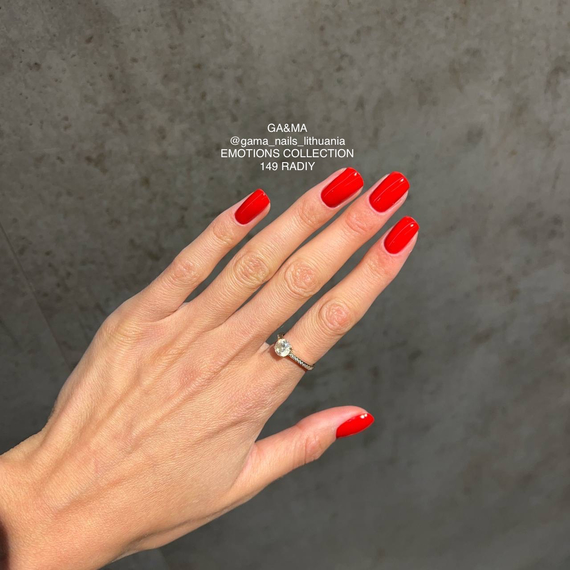 Гель-лак для ногтей GaMa Emotions №149 radiy калиновый, 10 мл, Цвет: Красный, изображение 4