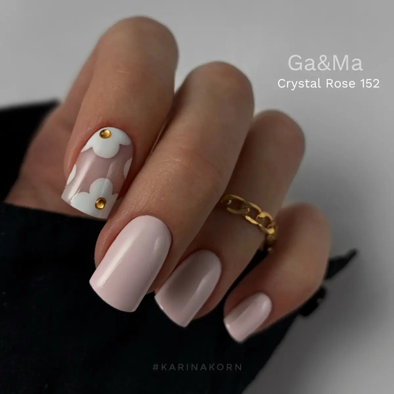 Гель-лак для ногтей GaMa Pantone №152 Crystal Rose, нежно-розовый, 10 мл, Цвет: Розовый, изображение 2