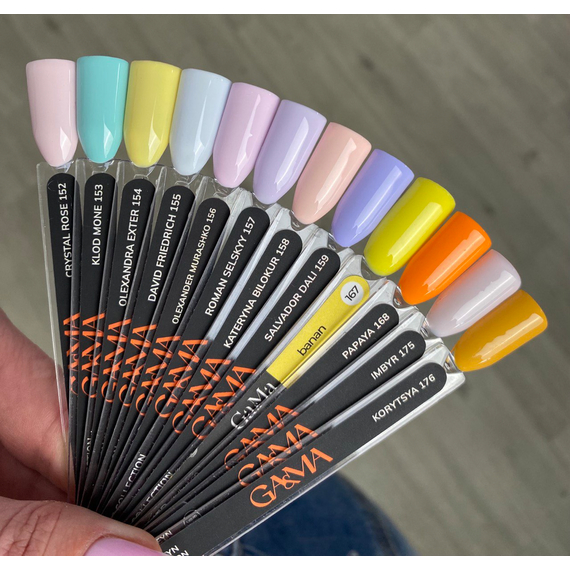 Гель-лак для ногтей GaMa Summer collection №168 Papaya, оранжевый, 10 мл, Цвет: Оранжевый, изображение 2