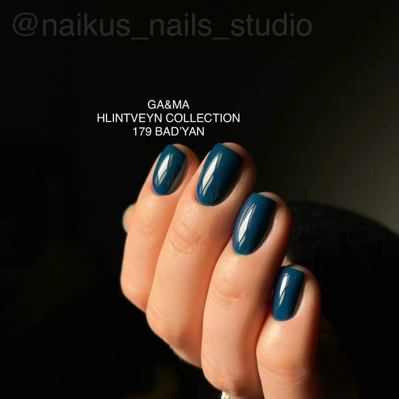 Гель-лак для нігтів GaMa Hlintveyn №179 бодян, 10 мл, Колір: Синій, зображення 2