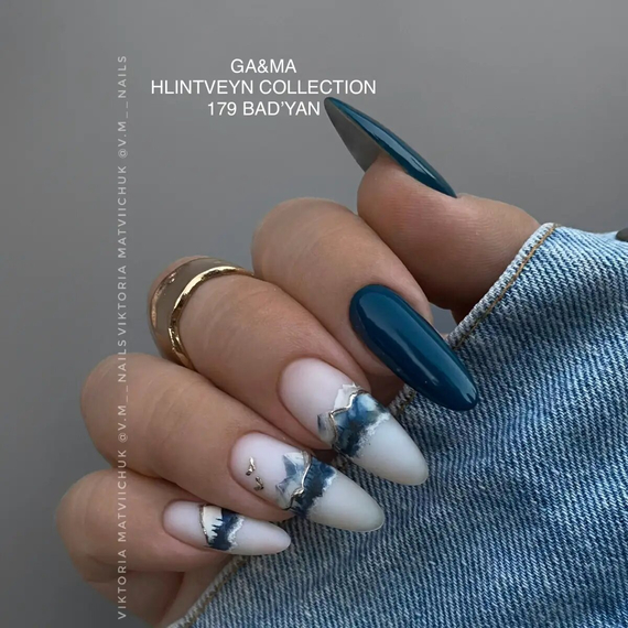 Гель-лак для нігтів GaMa Hlintveyn №179 бодян, 10 мл, Колір: Синій, зображення 4