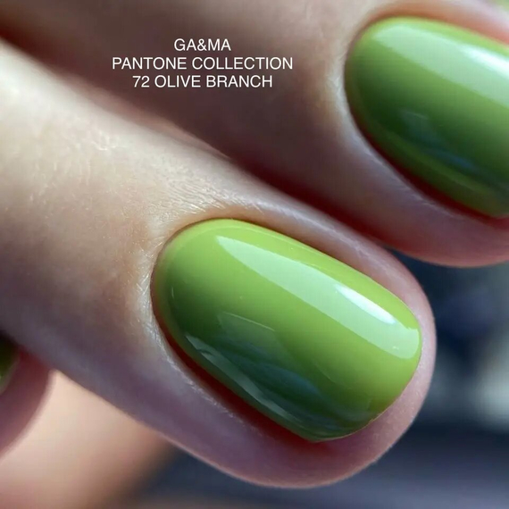 Гель-лак для ногтей GaMa Pantone №072 Olive, оливковый, 10 мл, Цвет: Оливковый, изображение 2