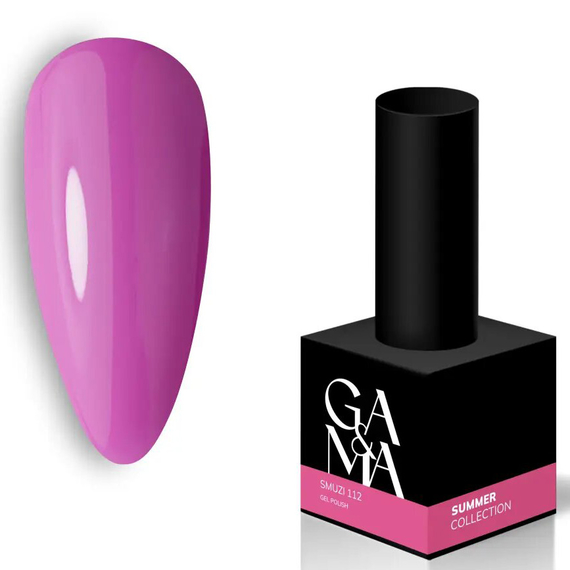 Nail gel polish GaMa Summer collection #112 Smuzi, smoothie, 10 ml, Color: Pink