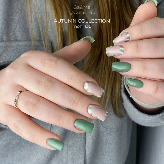 Гель-лак для ногтей GaMa Autumn collection №130 мох, 10 мл, Цвет: Зеленый, изображение 3
