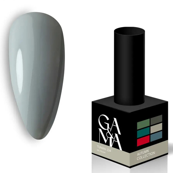 Гель-лак для нігтів GaMa Autumn collection №134 туман, 10 мл, Колір: Сірий