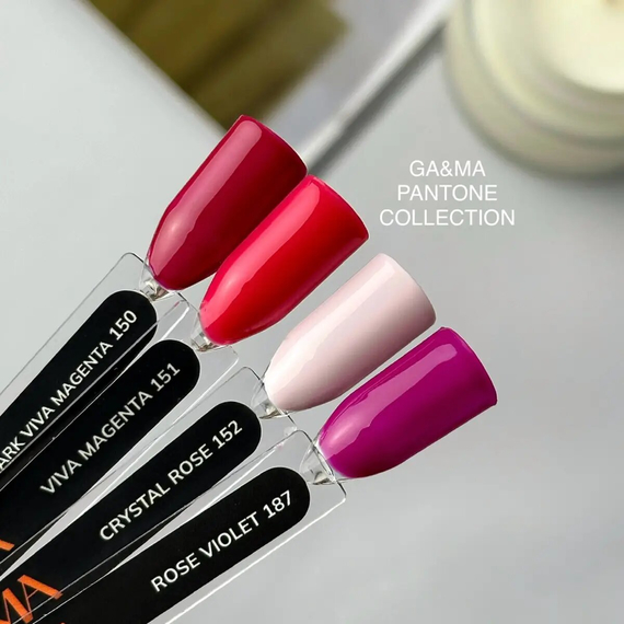 Гель-лак для ногтей GaMa Pantone №187 Rose Violet, розово-фиолетовый, 10 мл, Цвет: Фиолетовый, изображение 3