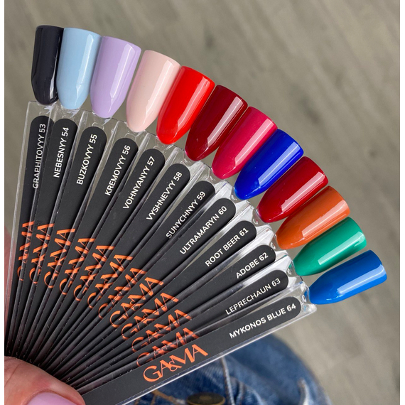 Гель-лак для нігтів GaMa Pantone №064 Mykonos Blue, фіалковий, 10 мл, Колір: Синій, зображення 3