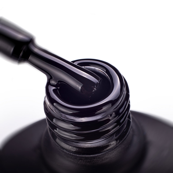 Gel polish Komilfo Deluxe Series No. D001 black enamel, 8 ml, Volume: 8 ml, 2 image