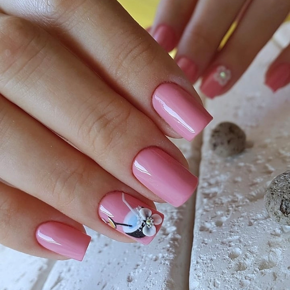 Гель-лак Komilfo Deluxe Series №D019 лососево-розовый эмаль, 8 мл, Цвет: Розовый, Обьем: 8 мл, изображение 3