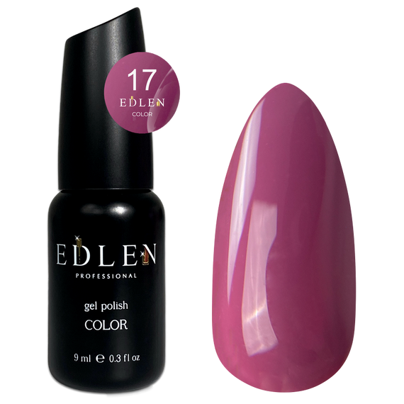 Гель-лак Edlen Color №017 бузково-фіолетовий, 9 мл, Колір: Фіолетовий