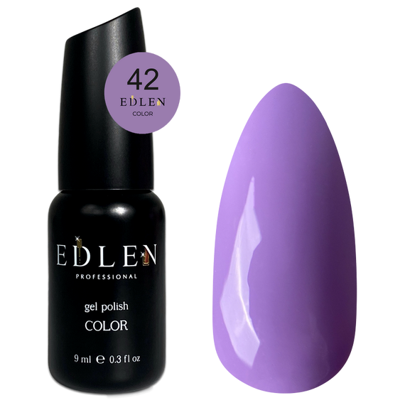 Гель-лак Edlen Color №042 фиолетовый, 9 мл, Цвет: Фиолетовый