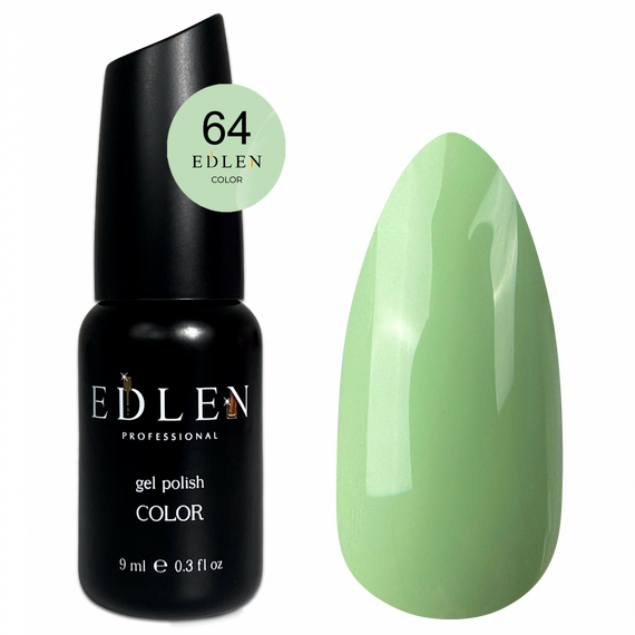 Гель-лак Edlen Color №064 матча, 9 мл, Цвет: Мятный