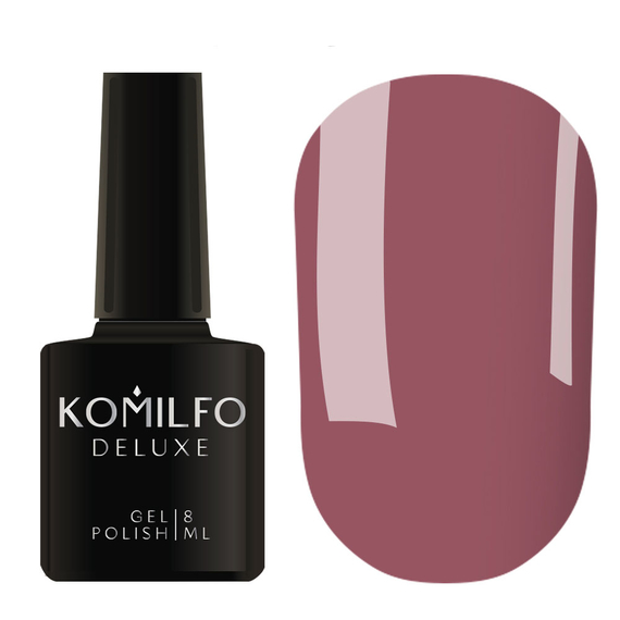 Gel polish Komilfo Deluxe Series No. D062 muted marsala enamel, 8 ml, Color: Burgundy, Volume: 8 ml
