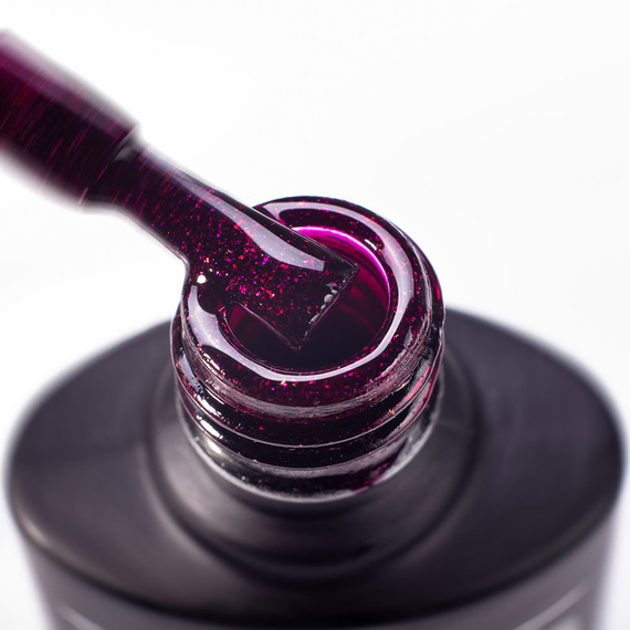 Гель-лак Komilfo Deluxe Series №D094 яскравий сливовий з шимером, 8 мл, Об`єм: 8 мл, зображення 2