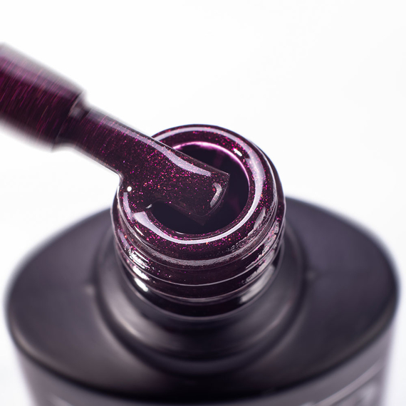 Gel polish Komilfo Deluxe Series No. D095 purple-burgundy with shimmer, 8 ml, Color: Burgundy, Volume: 8 ml, 2 image