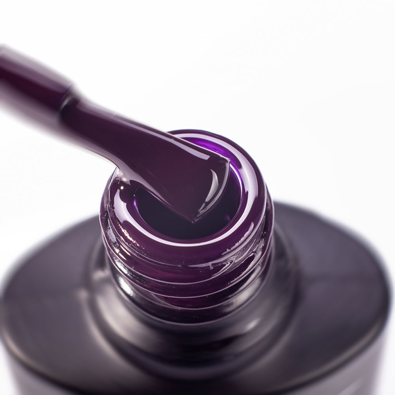 Гель-лак Komilfo Deluxe Series №D101 темно-фіолетовий емаль, 8 мл, Колір: Фіолетовий, Об`єм: 8 мл, зображення 2