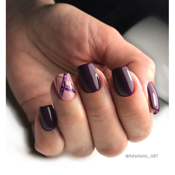 Gel polish Komilfo Deluxe Series No. D104 eggplant enamel, 8 ml, Color: Violet, Volume: 8 ml, 3 image