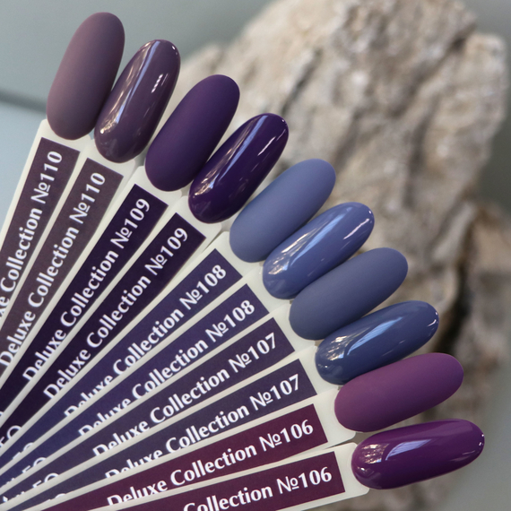 Гель-лак Komilfo Deluxe Series №D106 светло-баклажановая эмаль 8 мл, Цвет: Фиолетовый, Обьем: 8 мл, изображение 4