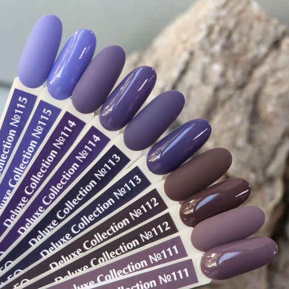 Гель-лак Komilfo Deluxe Series №D112 немного лилово-серо-коричневый эмаль, 8 мл, Цвет: Коричневый, Обьем: 8 мл, изображение 4