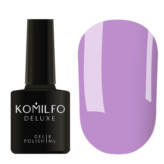 Gel polish Komilfo Deluxe Series No. D121 lavender enamel, 8 ml, Color: Lavender, Volume: 8 ml