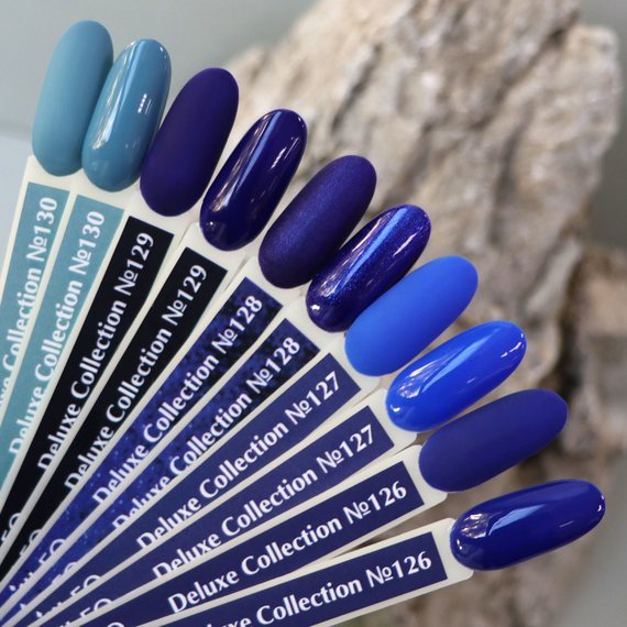 Gel polish Komilfo Deluxe Series No. D127 royal blue enamel, 8 ml, Color: Dark blue, Volume: 8 ml, 4 image