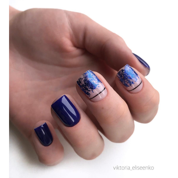 Гель-лак Komilfo Deluxe Series №D129 приглушенный темно-синий эмаль 8 мл, Цвет: Синий, Обьем: 8 мл, изображение 3