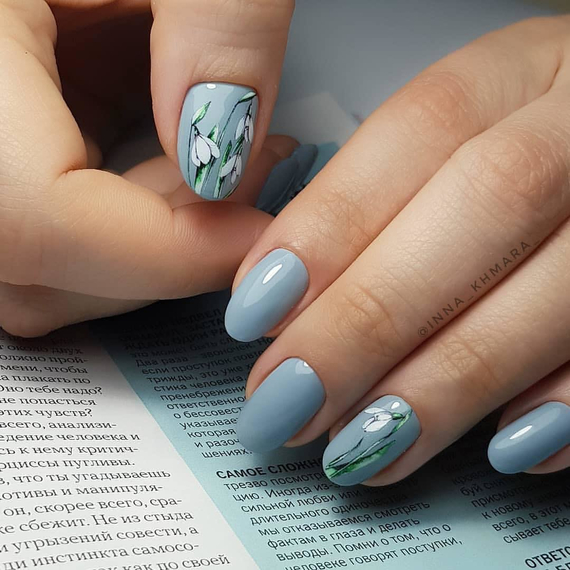 Гель-лак Komilfo Deluxe Series №D139 темный серо-голубой эмаль, 8 мл, Цвет: Голубой, Обьем: 8 мл, изображение 3