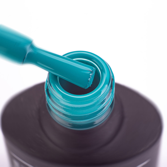 Гель-лак Komilfo Deluxe Series №D152 насичений бірюзовий емаль, 8 мл, Колір: Бірюзовий, Об`єм: 8 мл, зображення 2