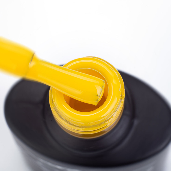 Гель-лак Komilfo Deluxe Series №D164 яскраво-жовтий емаль, 8 мл, Колір: Жовтий, Об`єм: 8 мл, зображення 2