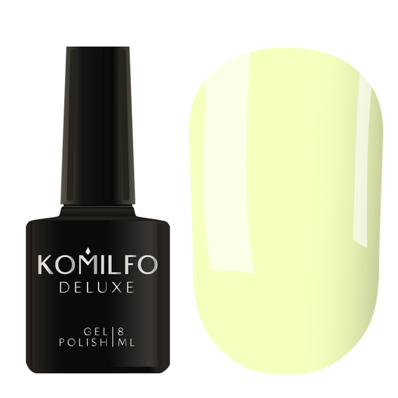 Gel polish Komilfo Deluxe Series No. D169 pale yellow enamel, 8 ml, Color: Yellow, Volume: 8 ml