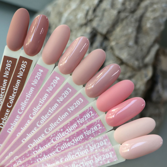 Gel polish Komilfo Deluxe Series No. D205 cocoa milk chocolate French enamel, 8 ml, Color: Lactic, Volume: 8 ml, 4 image