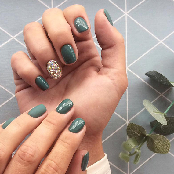 Gel polish Komilfo Deluxe Series No. D218 muted greenish-turquoise enamel, 8 ml, Color: Turquoise, Volume: 8 ml, 2 image