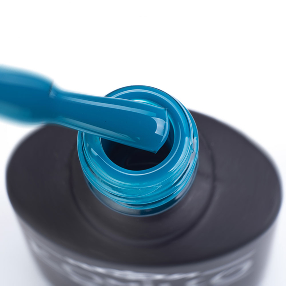 Гель-лак Komilfo Deluxe Series №D219 приглушений бірюзово-синій емаль, 8 мл, Колір: Синій, Об`єм: 8 мл, зображення 2