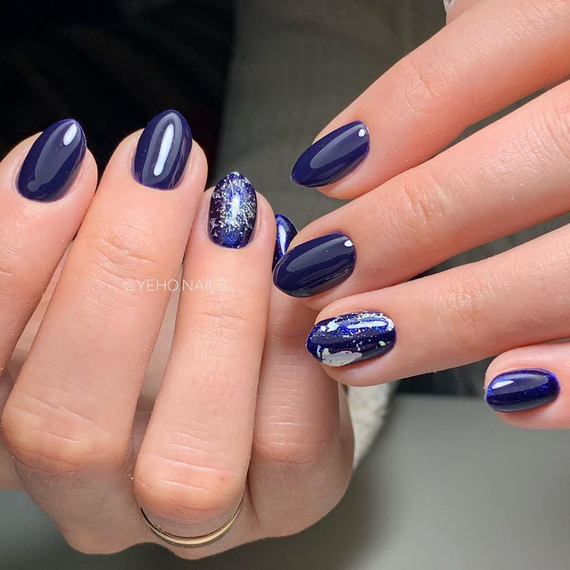 Gel polish Komilfo Deluxe Series No. D222 violet-blue enamel, 8 ml, Color: Dark blue, Volume: 8 ml, 4 image