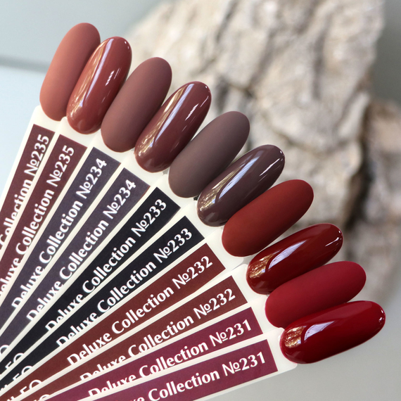 Gel polish Komilfo Deluxe Series No. D235 beige-brown enamel, 8 ml, Color: Brown, Volume: 8 ml, 3 image