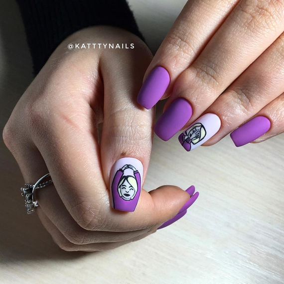 Гель-лак Komilfo Deluxe Series №D249 фіолетово-ліловий емаль, 8 мл, Об`єм: 8 мл, зображення 2