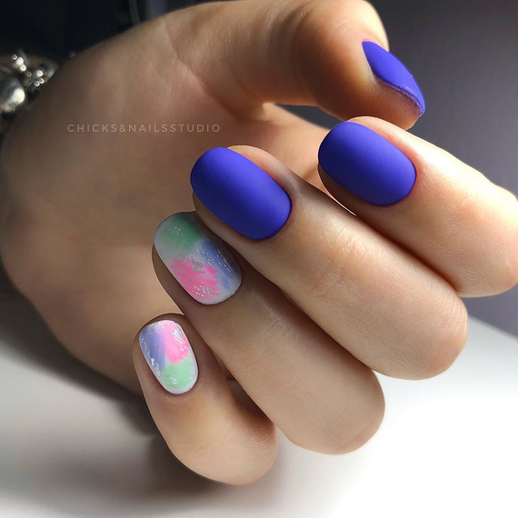 Гель-лак Komilfo Deluxe Series №D254 бузково-синій емаль, 8 мл, Колір: Синій, Об`єм: 8 мл, зображення 2