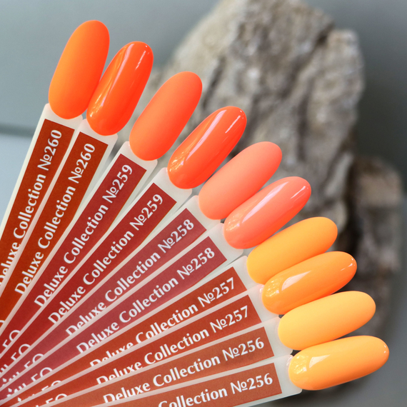 Gel polish Komilfo Deluxe Series No. D259 slightly peach-orange enamel, 8 ml, Color: Orange, Volume: 8 ml, 3 image