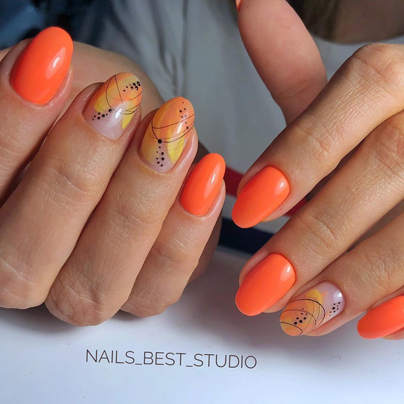 Гель-лак Komilfo Deluxe Series №D260 кислотний помаранчевий емаль, 8 мл, Колір: Помаранчевий, Об`єм: 8 мл, зображення 3