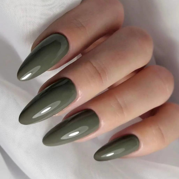 Гель-лак Komilfo Deluxe Series №D279 темная оливка эмаль, 8 мл, Цвет: Оливковый, Обьем: 8 мл, изображение 3