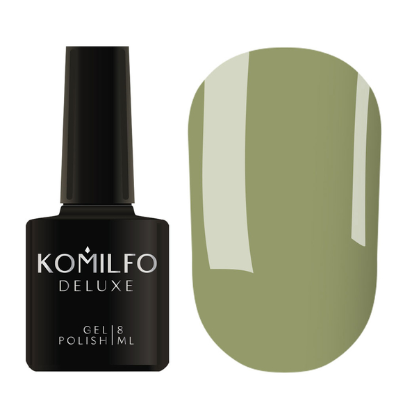 Gel polish Komilfo Deluxe Series No. D280 camouflage enamel, 8 ml, Color: Khaki, Volume: 8 ml