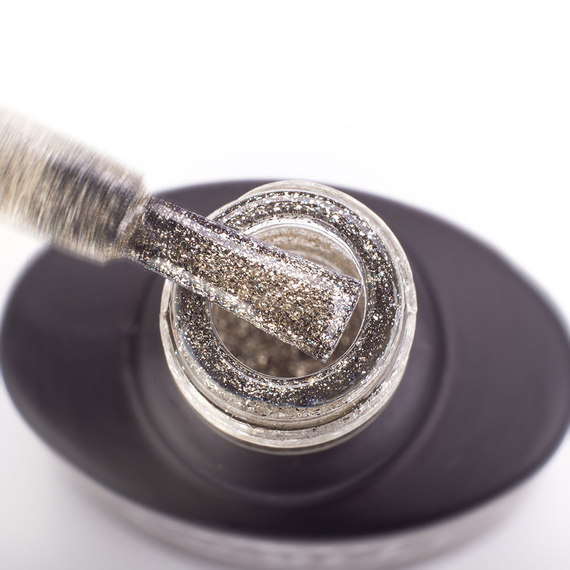 Гель-лак Komilfo DeLuxe Series №G010 насыщенный золотой микроблеск, 8 мл, Цвет: Золотой, Обьем: 8 мл, изображение 2