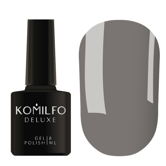 Gel polish Komilfo Deluxe Series No. D292 gray light enamel, 8 ml, Color: Grey, Volume: 8 ml